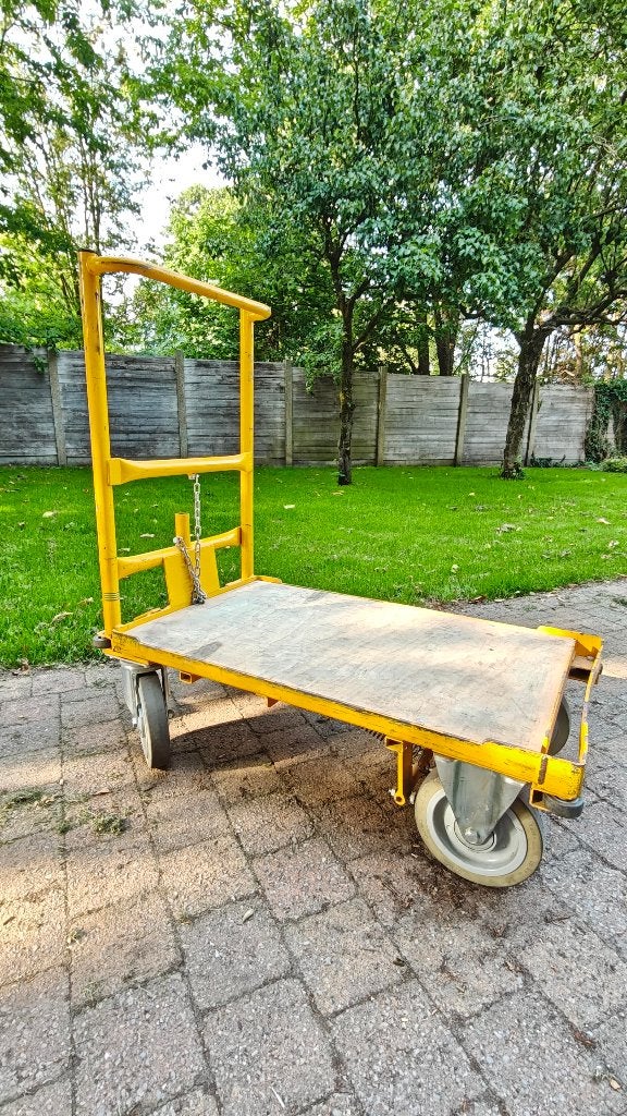 Industriële transportwagen plateauwagen zwaarlastwagen kar, Doe-het-zelf en Bouw, Transportwagens, Ophalen, Gebruikt, Transportkar