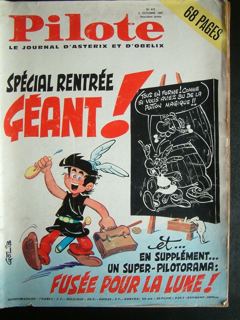 Pilote Spécial rentrée - n 415 - 5 octobre 1967, Enlèvement ou Envoi, Une BD, Utilisé, Divers auteurs