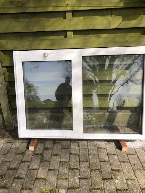 Aluminium raam, Doe-het-zelf en Bouw, Ophalen, Gevelraam of Ruit, 80 tot 120 cm, Zo goed als nieuw