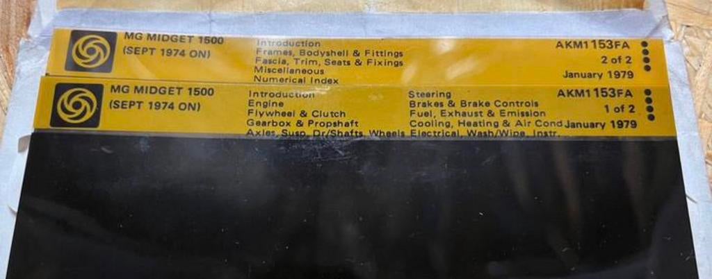 MG Midget 1500 microfiche/microfilm, Envoi