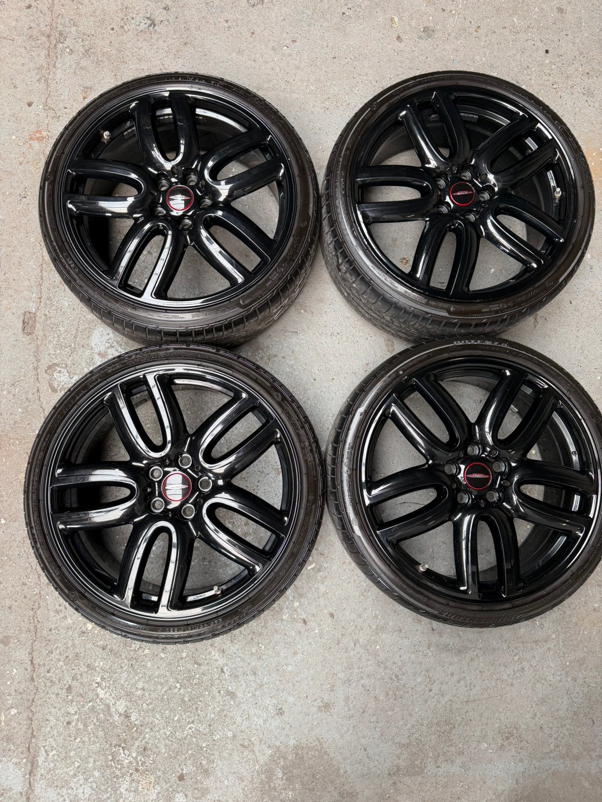 19 inch originele MINI Clubman F54 velgen Bridgestone JCW, Banden en Velgen, Ophalen, 19 inch, Zomerbanden