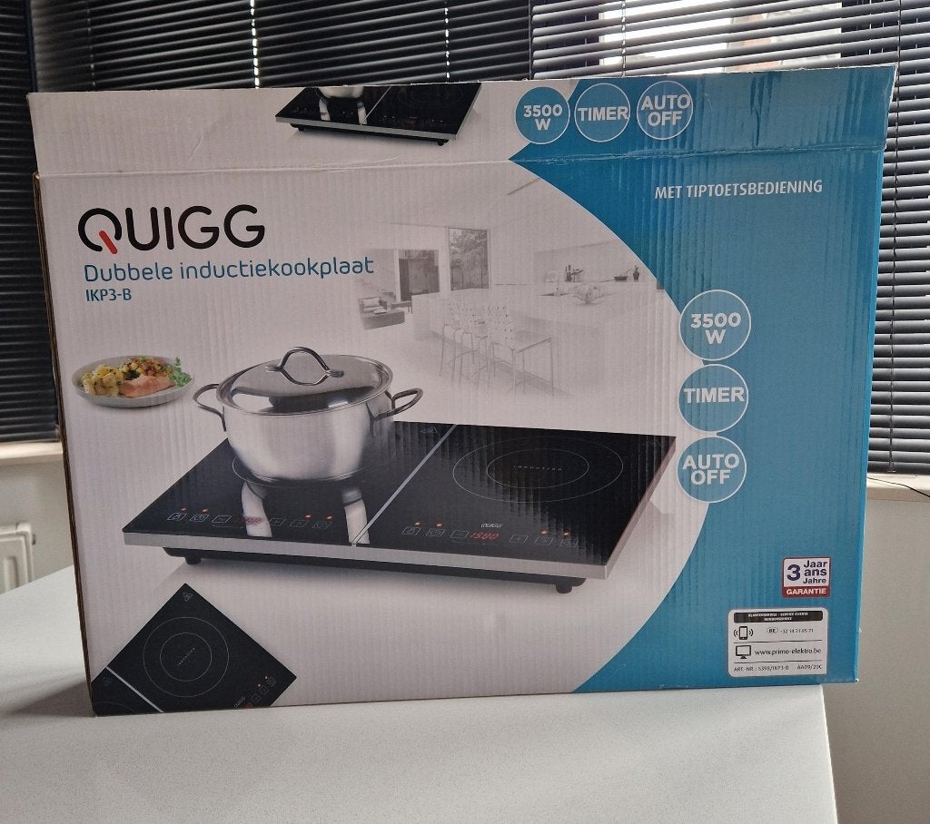 Cuisinière à double induction IKP3, Electroménager, Comme neuf, Enlèvement, Induction, 3 zones de cuisson ou moins
