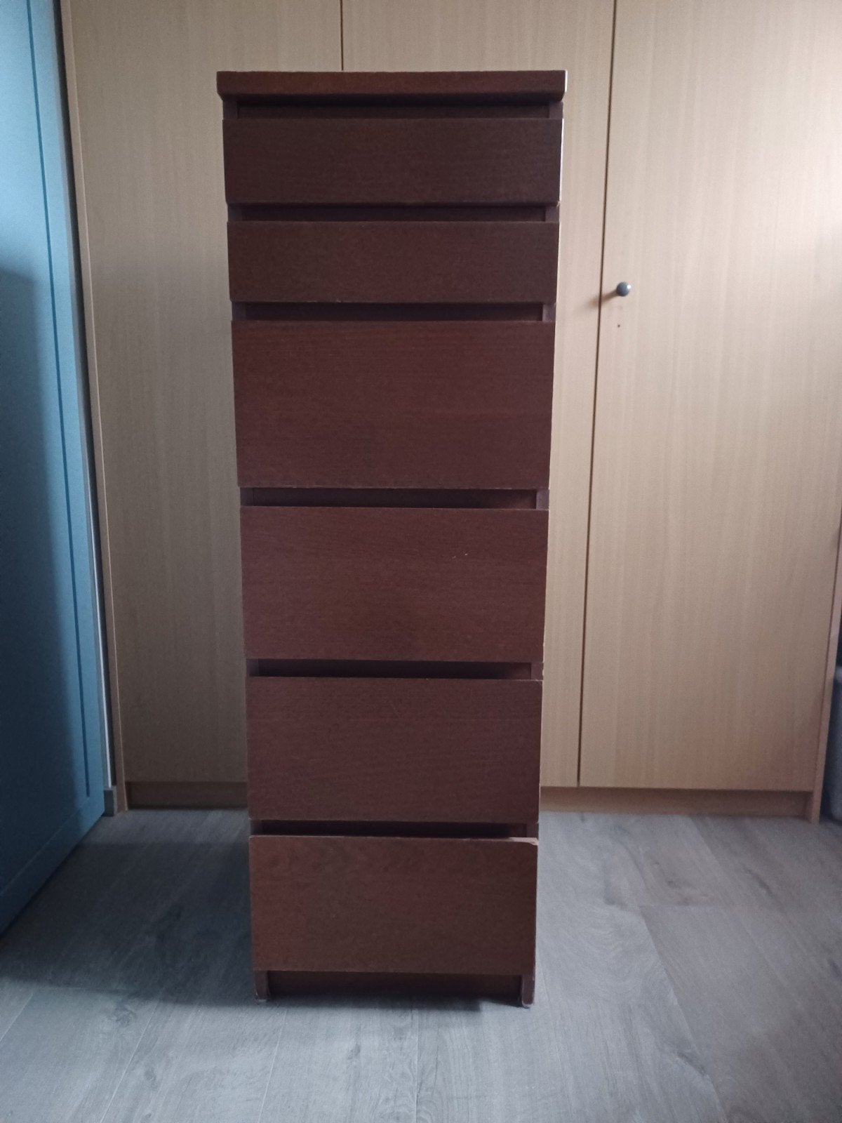 Commode Malm avec miroir, 5 tiroirs ou plus, Enlèvement, 100 à 150 cm, Autres essences de bois