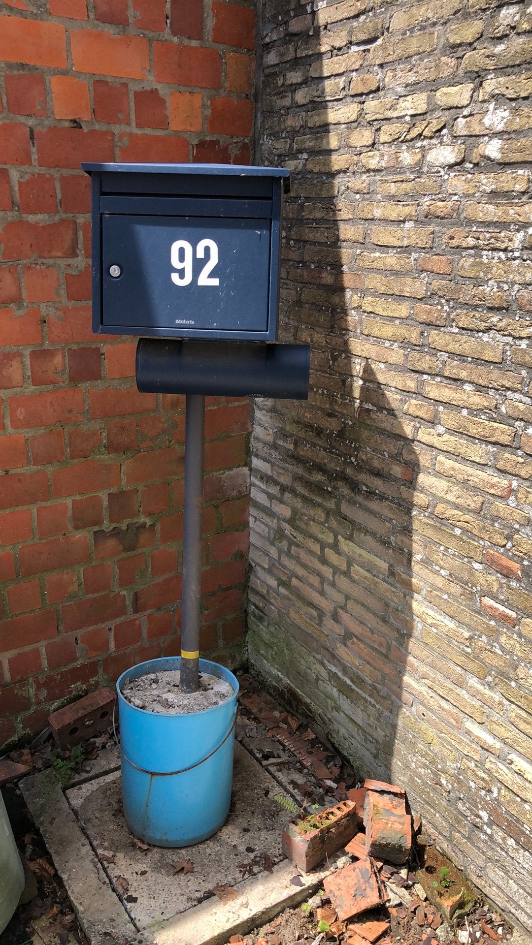 Metalen brievenbus, Ophalen, Gebruikt