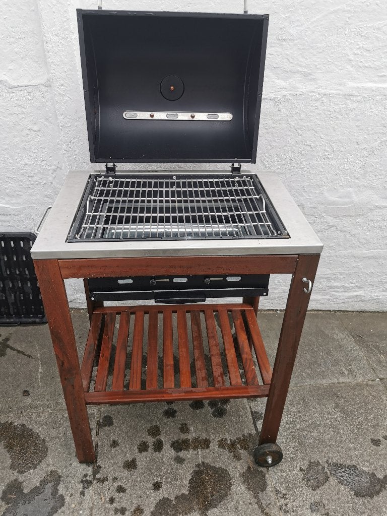 IKEA houtskool BBQ, Tuin en Terras, Ophalen, Zo goed als nieuw