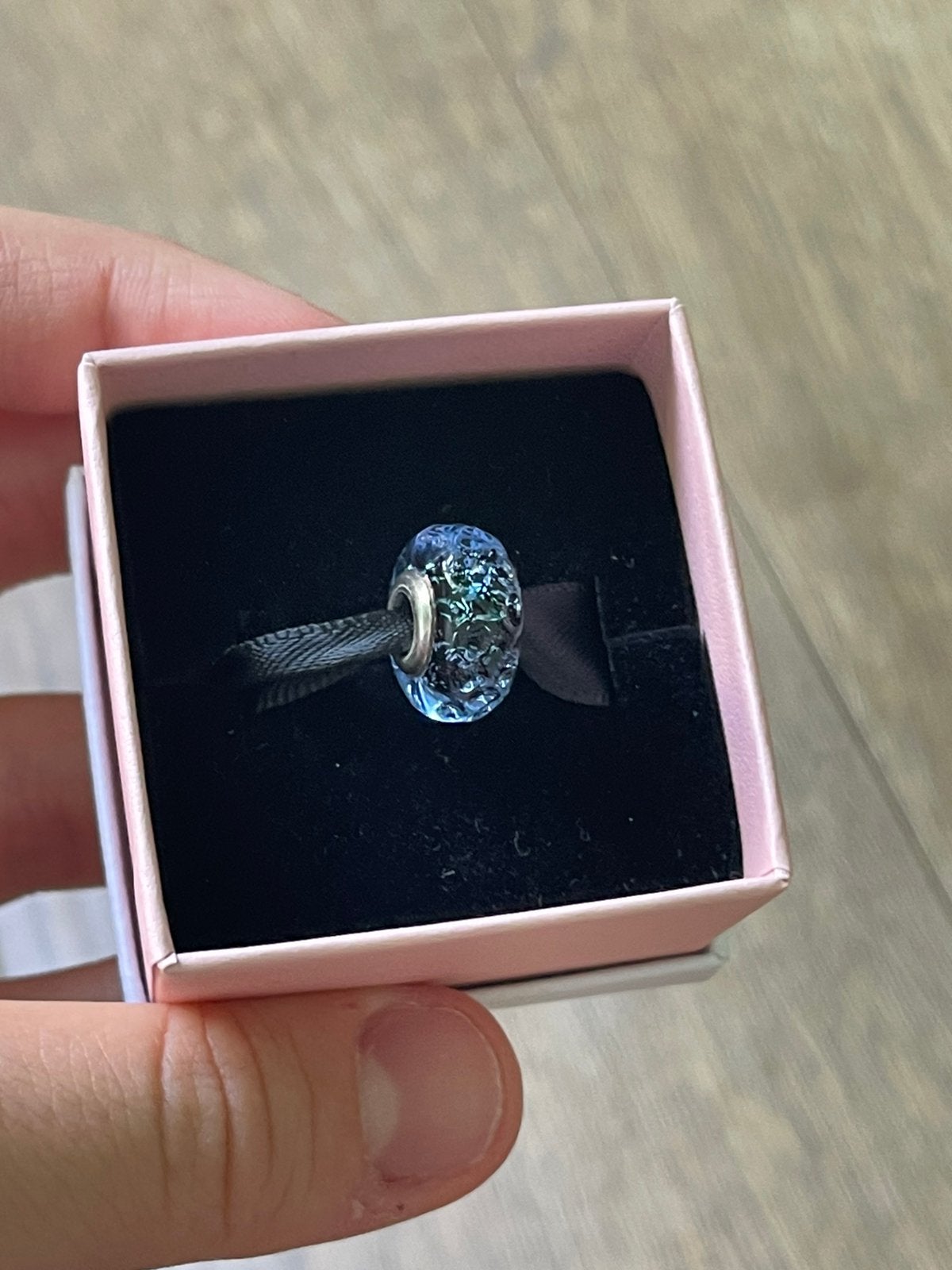 Pandora Charm Blue Water Magnique, Ophalen, Zo goed als nieuw, Blauw