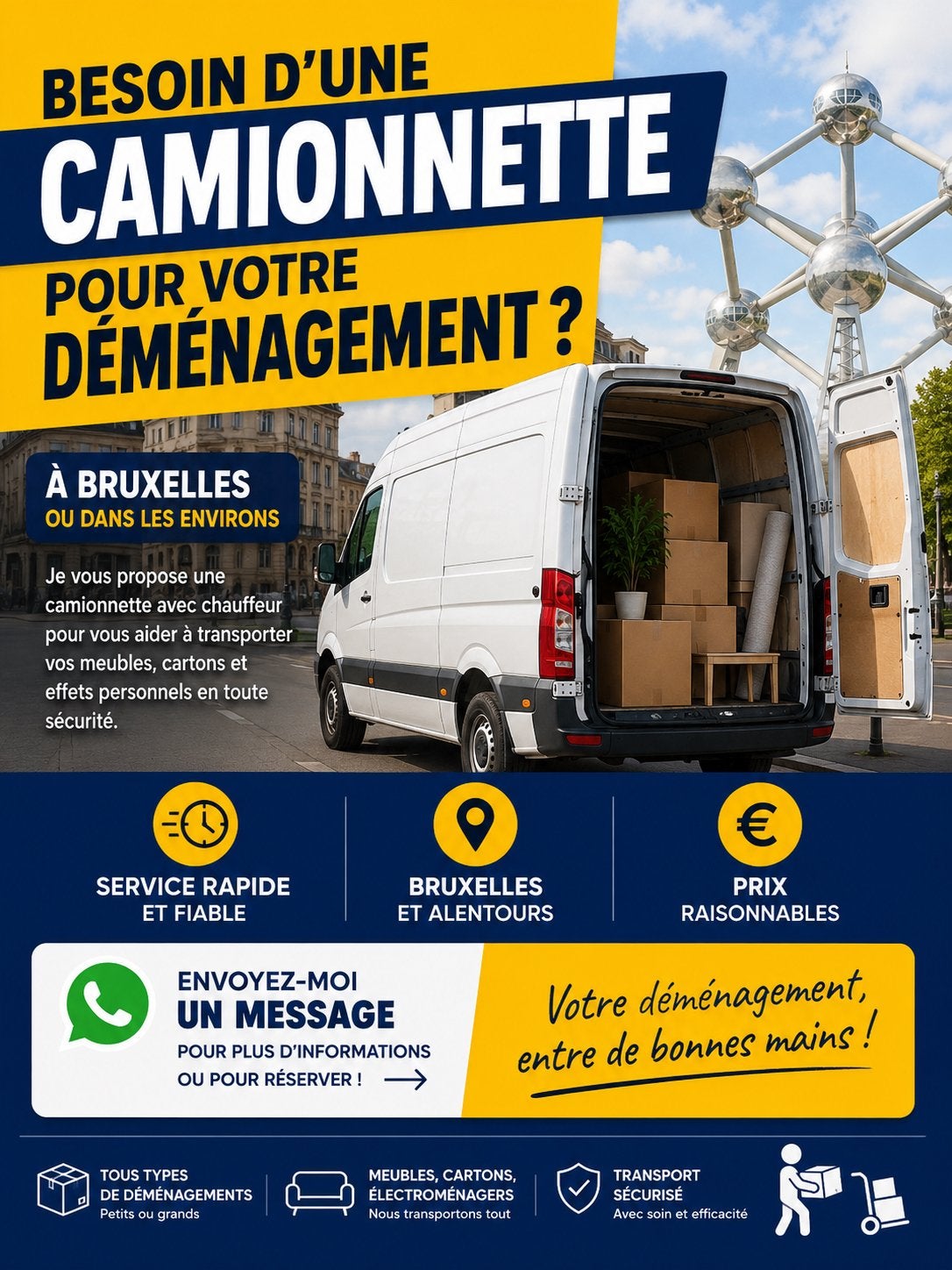 Transprort déménagement/ verhuis transport, Enlèvement ou Envoi
