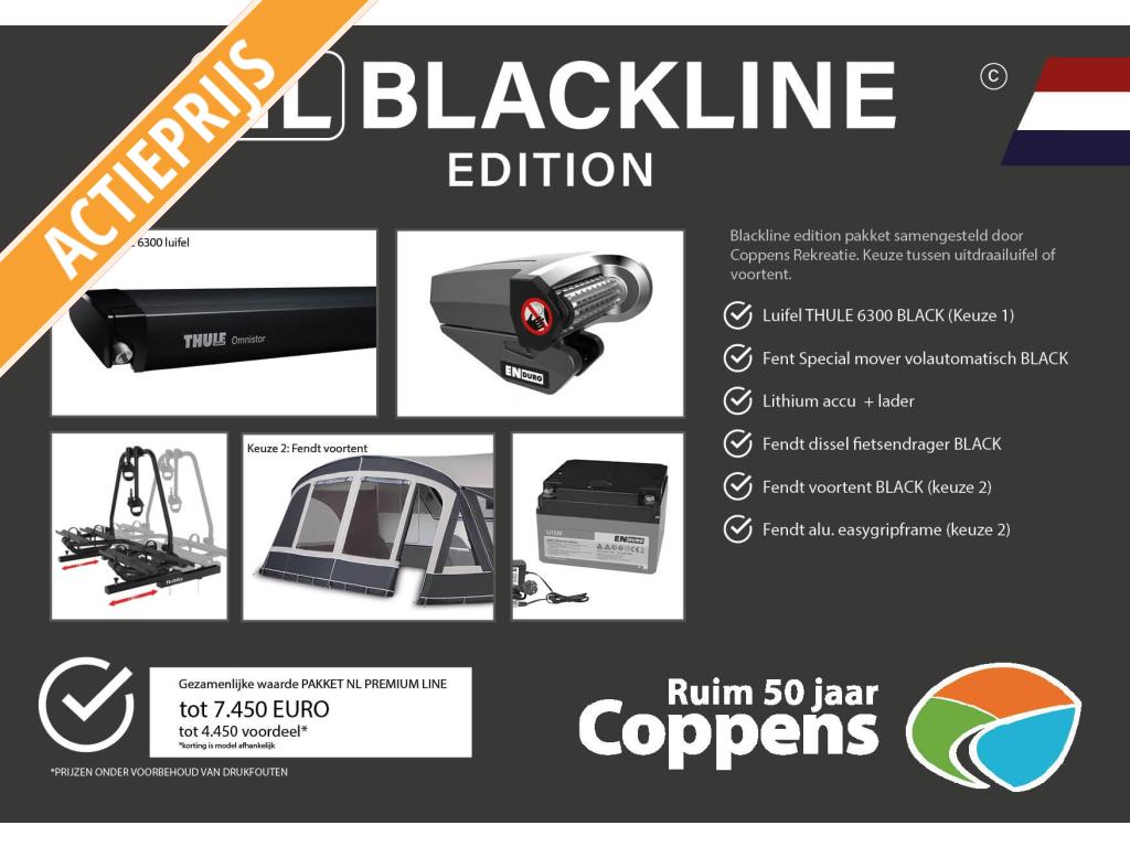 Fendt Diamant 650 GD 2026 BLACKLINE ACTIE!, Caravans en Kamperen, Rondzit, 2 aparte bedden, Schokbreker, Tot en met 4