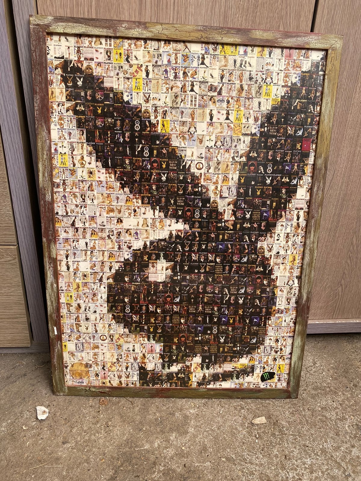Playboy poster met kader., Ophalen, 50 – 75, Minder dan 50 cm, Zo goed als nieuw