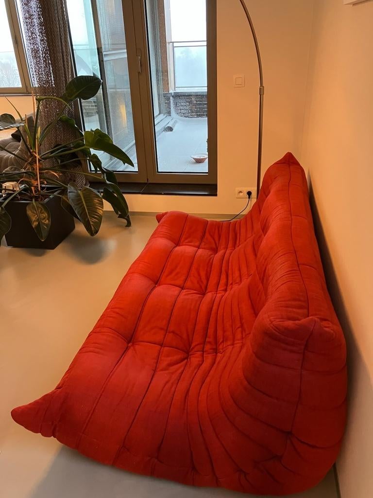 Driezit Ligne Roset Togo, Huis en Inrichting, Ophalen, Design klassieker, 100 tot 125 cm, 150 tot 200 cm