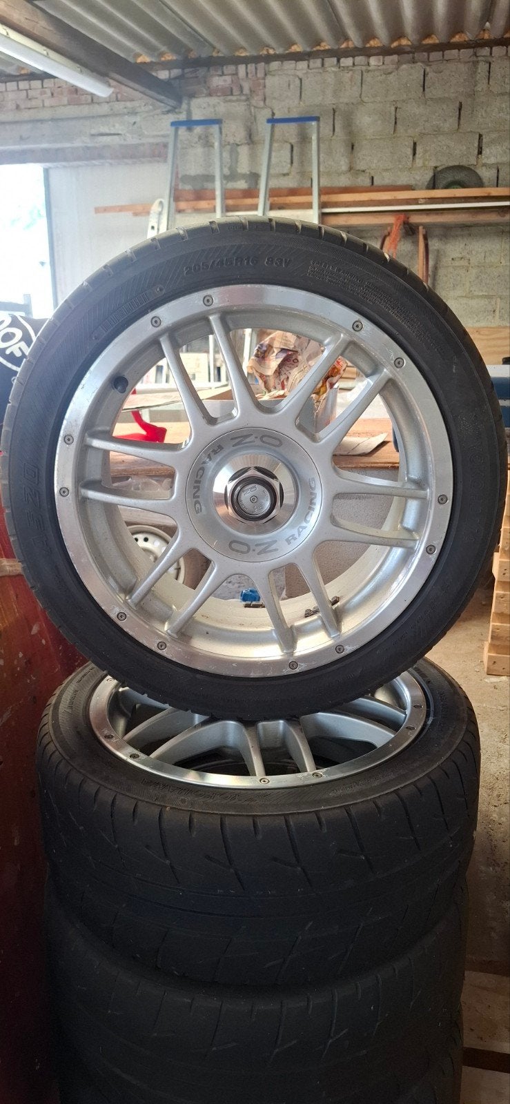 OZ F1 Racing velgen met Yokohama banden 4st, Autos : Pièces & Accessoires, Enlèvement, Pneu(s)