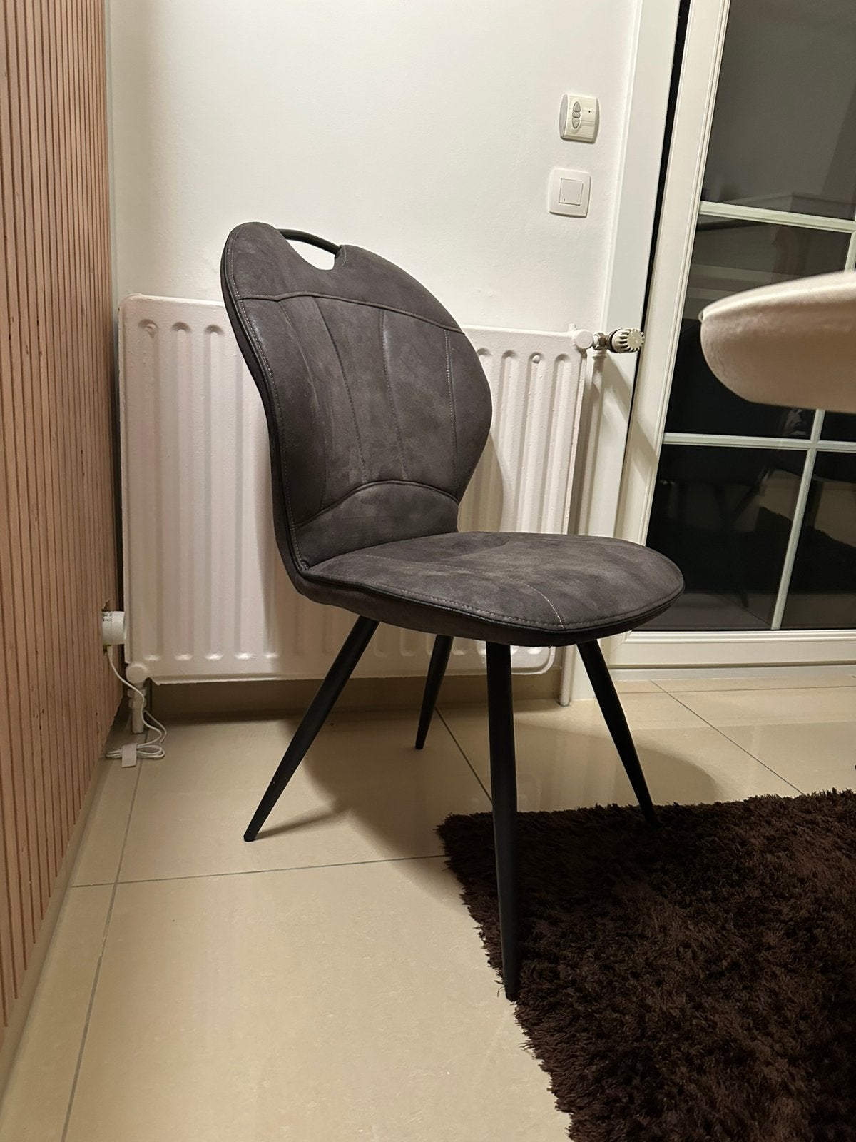 Chaise table à manger, Maison & Meubles, Chaises, Autres couleurs, Enlèvement, Synthétique, Similicuir style moderne vintage
