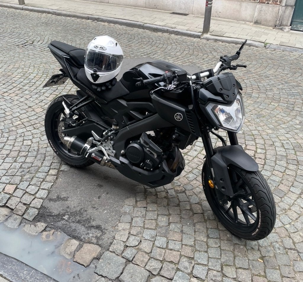 Yamaha MT125 zwart met Mivv uitlaat(700€)14.600km!, Motoren, ABS, Gebruikt, Particulier, 125 cc