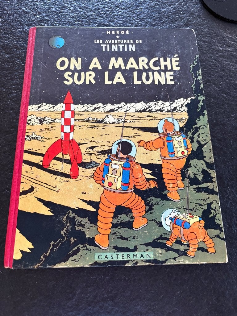 Tintin On a Marche sur la Lune, Livres, Une BD, Enlèvement ou Envoi, Utilisé