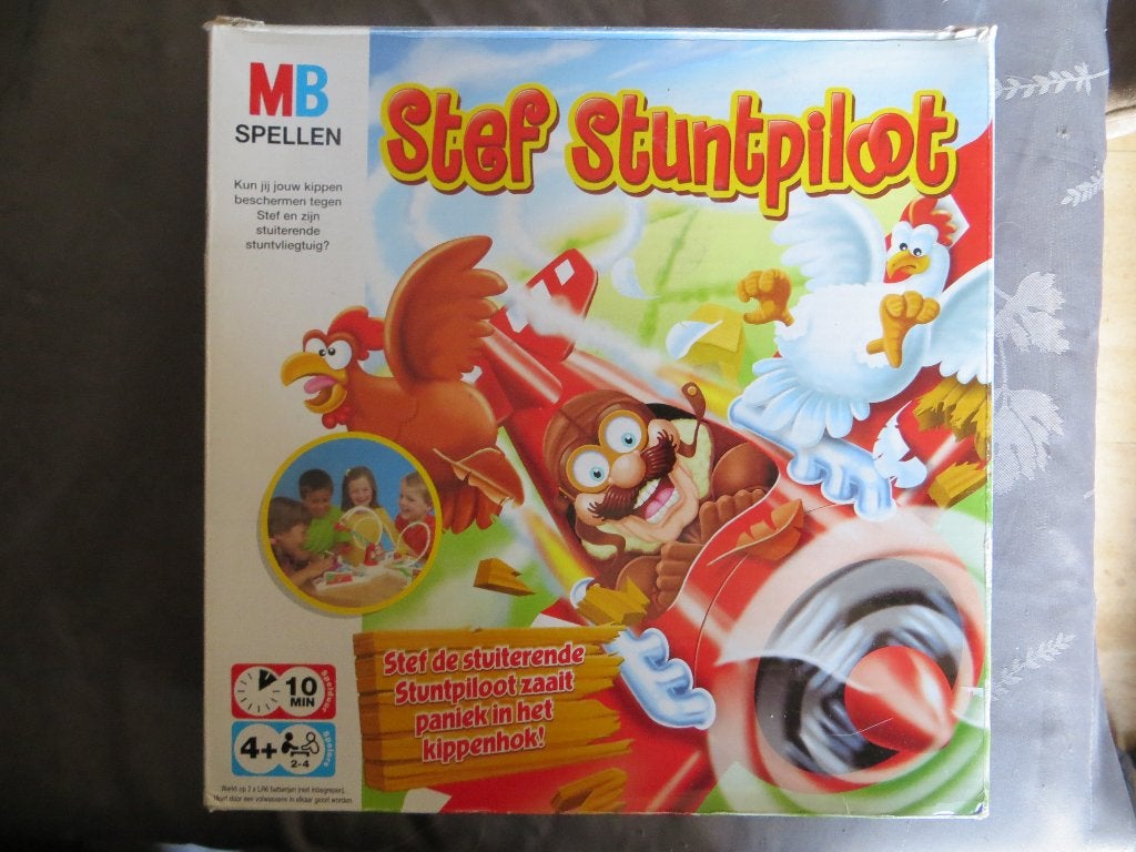 Stef Stuntpiloot (MB Spellen), Hobby & Loisirs créatifs, 1 ou 2 joueurs, Enlèvement ou Envoi, Utilisé, MB spellen
