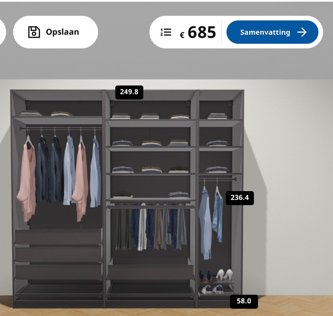 Ikea Pax, Enlèvement, Utilisé