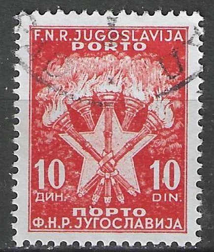 Joegoslavie 1953 - Yvert 117TX - Takszegel - 10 d.  (ST), Verzenden, Gestempeld