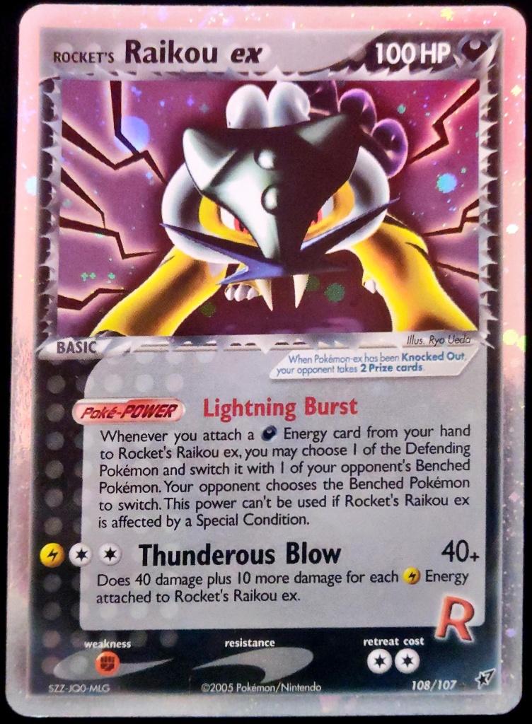 Te koop: Team Rocket's Raikou ex (108) Ex Team Rocket Return, Ophalen of Verzenden
