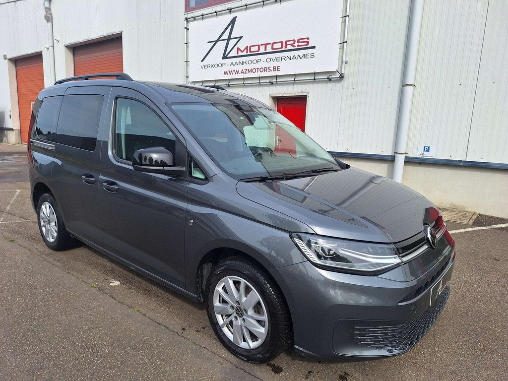 Volkswagen Caddy 1.5TSI Business Pano dak/Leder/Carplay/Andr, Auto's, 4 cilinders, Bedrijf, Overige carrosserie, Zilver of Grijs
