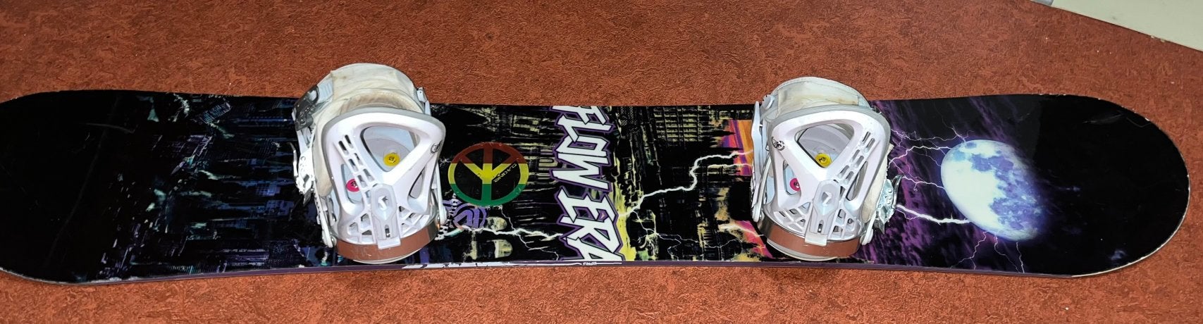Flow snowboard 154cm + bindingen, Enlèvement, Utilisé, Planche