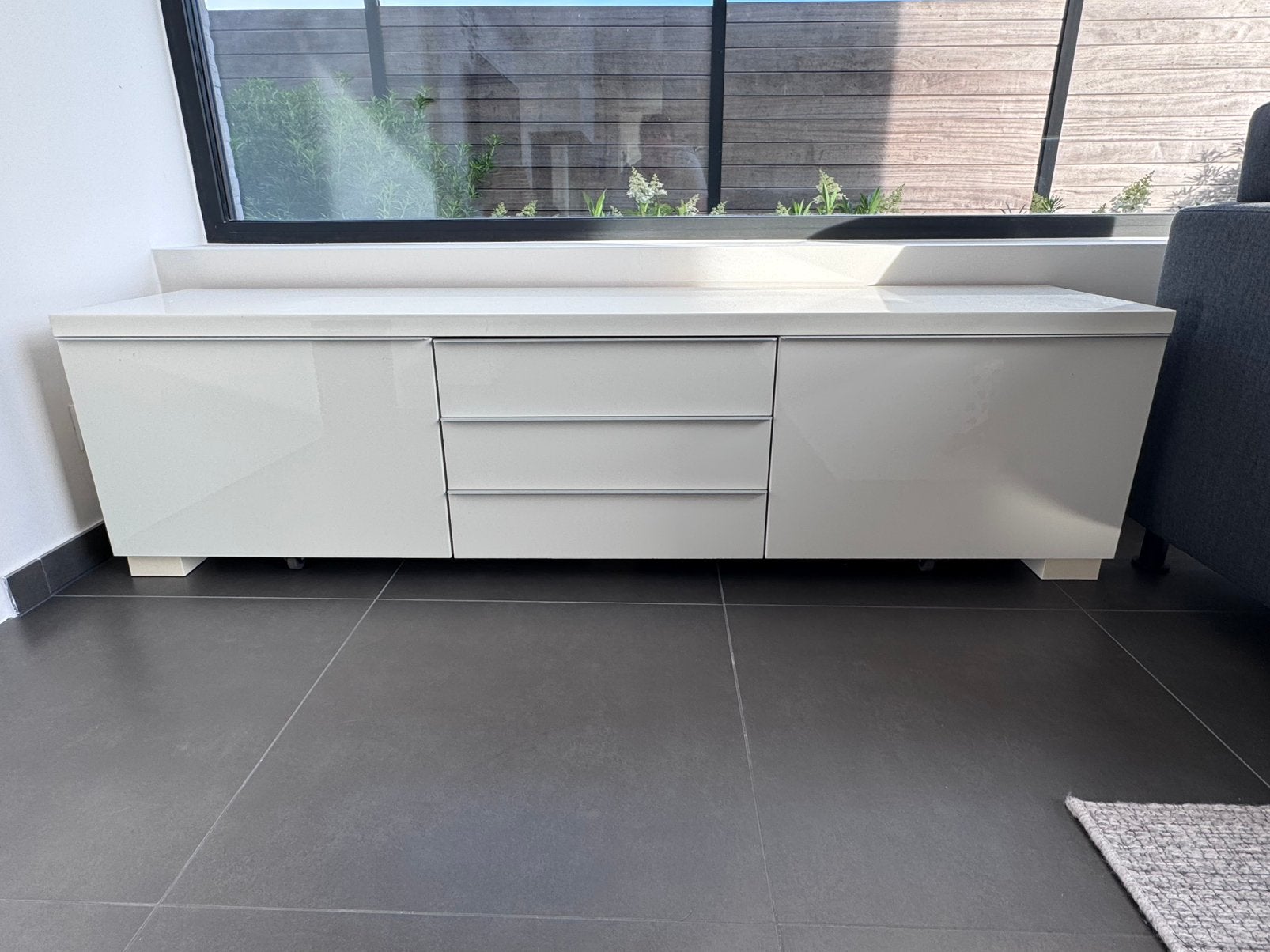 TV meubel, Ophalen, Gebruikt, 150 tot 200 cm, Minder dan 100 cm