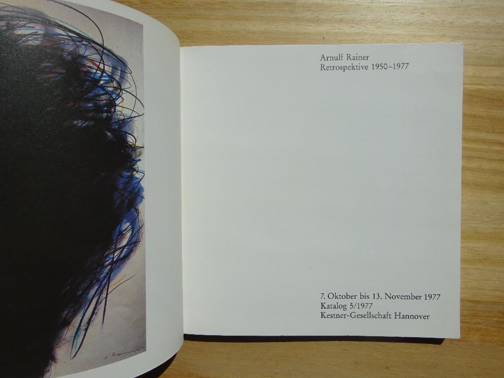 Arnulf Rainer, Retrospektive 1950-1977, Hannover 1977, Enlèvement ou Envoi, Utilisé, Peinture et dessin