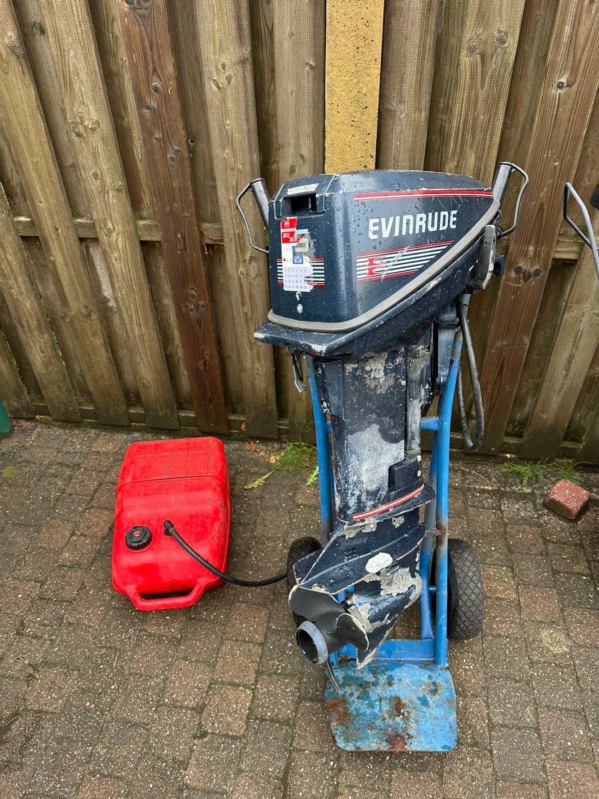 Evinrude buitenboordmotor 15 pk, Sports nautiques & Bateaux, Enlèvement, Comme neuf, Essence, Moteur hors-bord