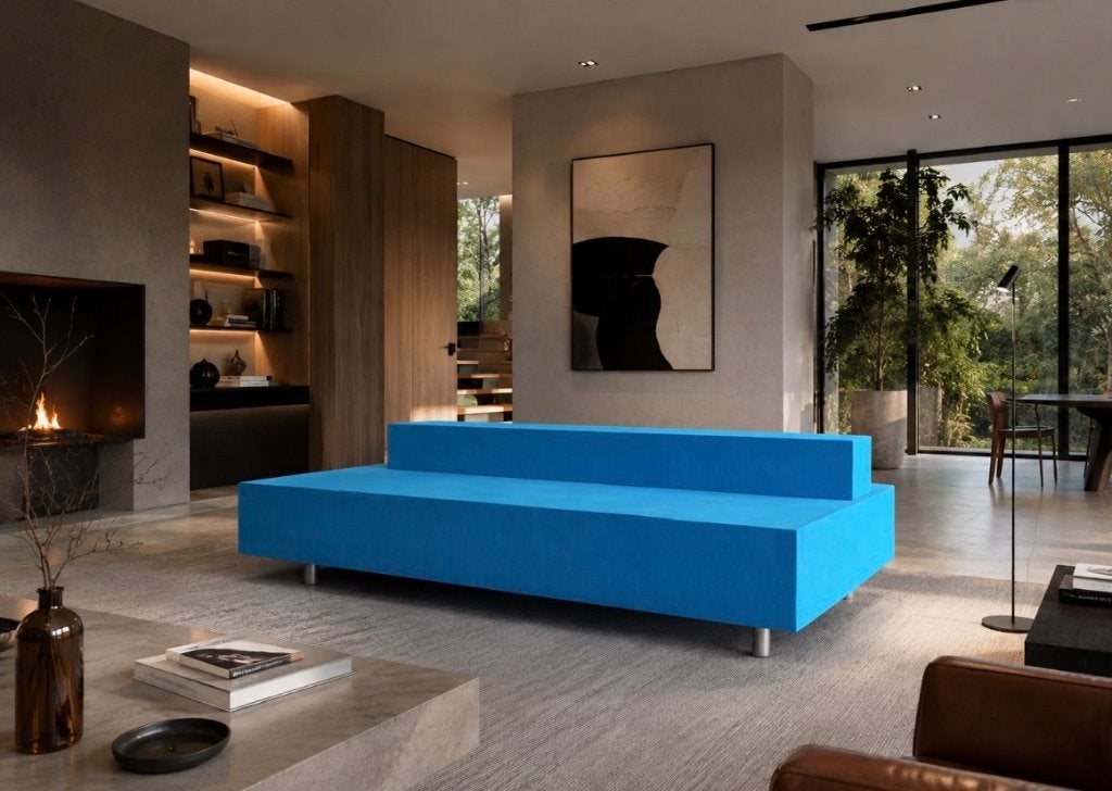Maarten Van Severen Blue Bench - Vitra, Huis en Inrichting, Ophalen, Overige materialen, Gebruikt, 150 tot 200 cm
