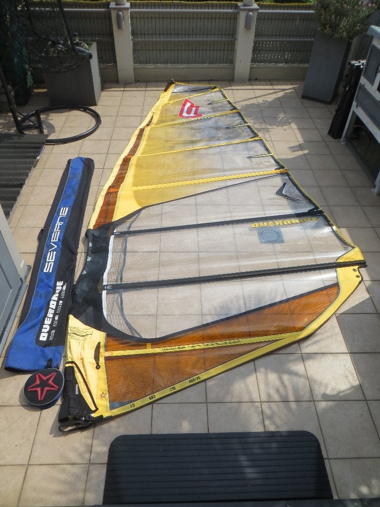 SEVERNE OVERDRIVE 7.5, Watersport en Boten, Windsurfen, Ophalen, Met draagtas, 6.5 m² tot 8 m², Zo goed als nieuw