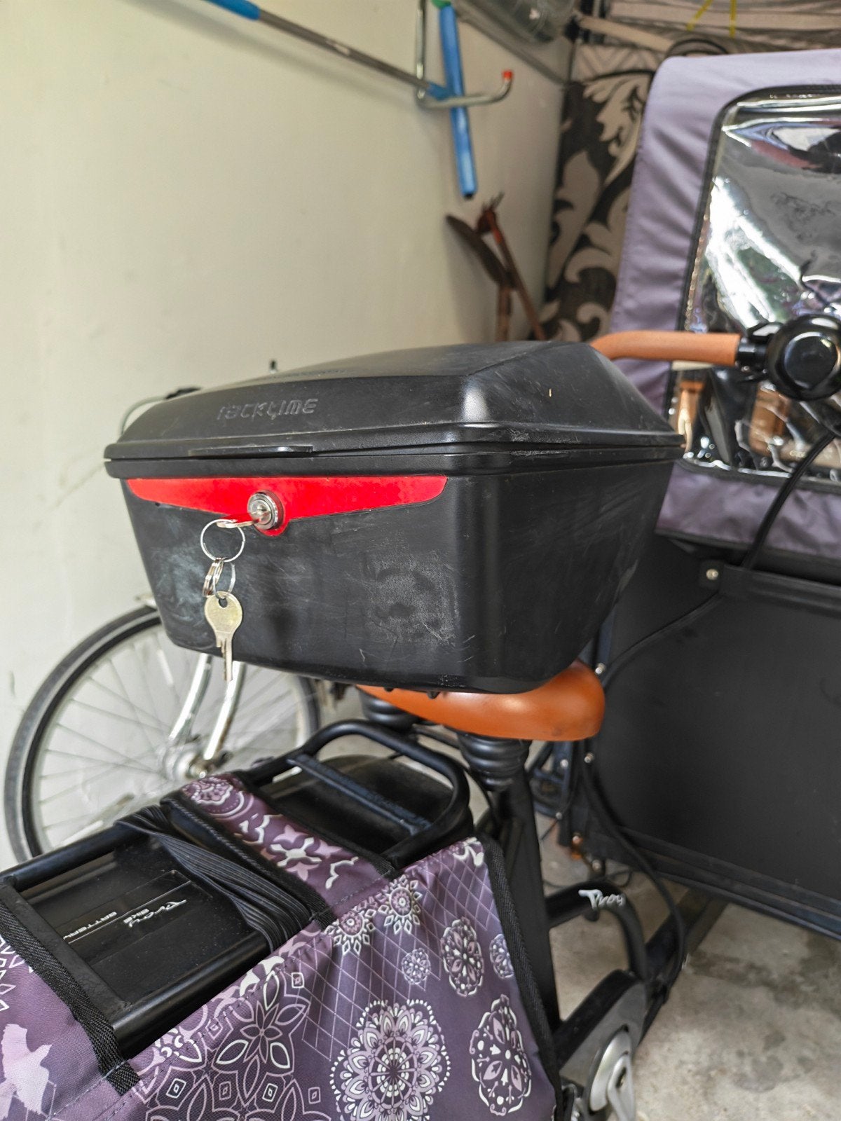 topkoffer / bagagebox voor fiets of bagagedrager, Fietsen en Brommers, Ophalen