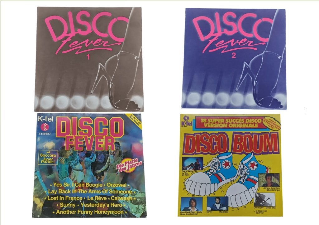 4 vinylcompilaties disco 33 rpm vintage (prijs per stuk), Cd's en Dvd's, Ophalen, Gebruikt
