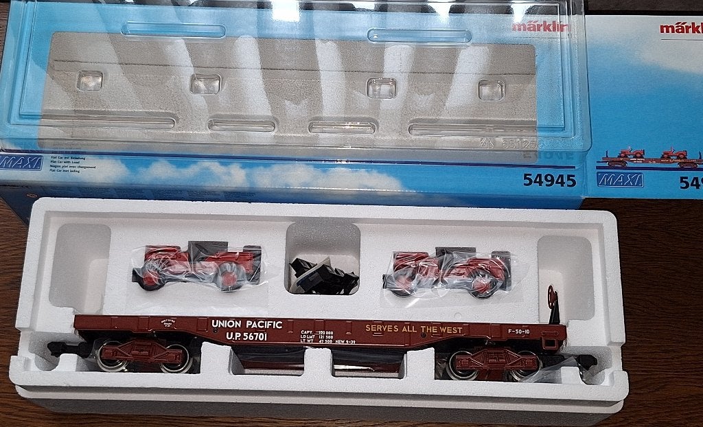 Märklin Maxi 54945 auto transport wagen Union Pacific, Hobby & Loisirs créatifs, Enlèvement ou Envoi, Comme neuf, Wagon, Märklin