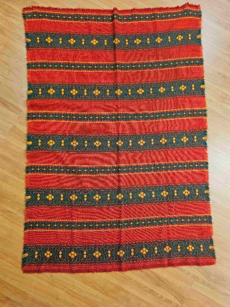 Vintage kleed rood 160/110 cm, Huis en Inrichting, Ophalen of Verzenden, Gebruikt, Rood, Vintage
