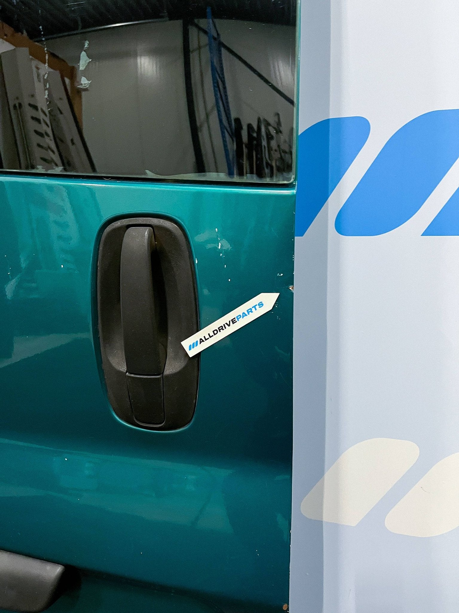 Opel Vivaro Renault Achterdeur links groen met ruit 91159990, Auto-onderdelen, Gebruikt, -, Deur, -