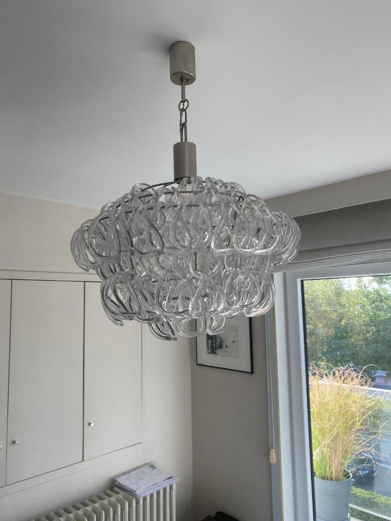 Giogali designer Angelo Mangiarotti chandelier 2 Stuks, Ophalen, Zo goed als nieuw, Design