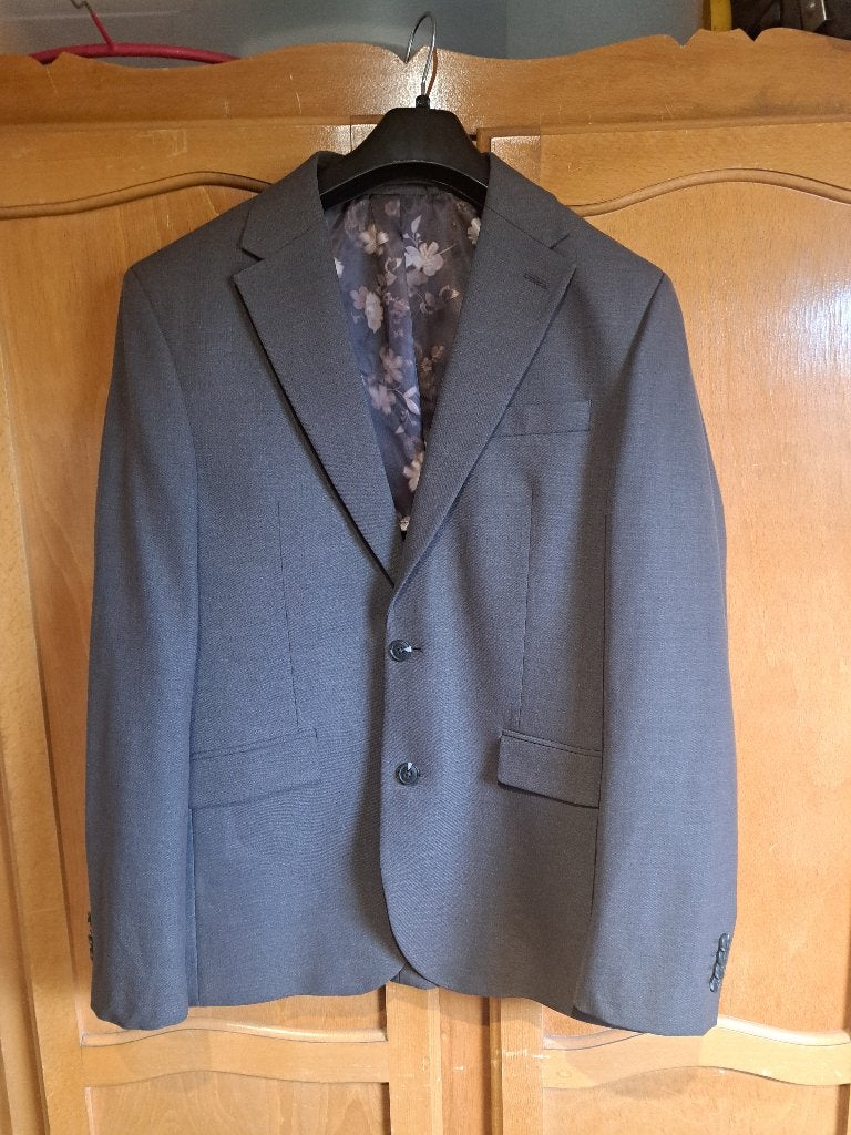 Veste de costume WE Fashion, Gris, Enlèvement ou Envoi, Comme neuf, Taille 48/50 (M)