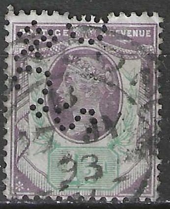 Grande-Bretagne 1887/1900 - Yvert 93perf - Victoria (ST), Envoi, Affranchi