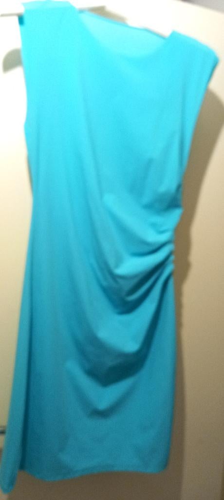 blauwe turquoise comfy stretch jurk Patrizia Pepe maat 2 38, Maat 38/40 (M), Blauw, Ophalen of Verzenden, Zo goed als nieuw