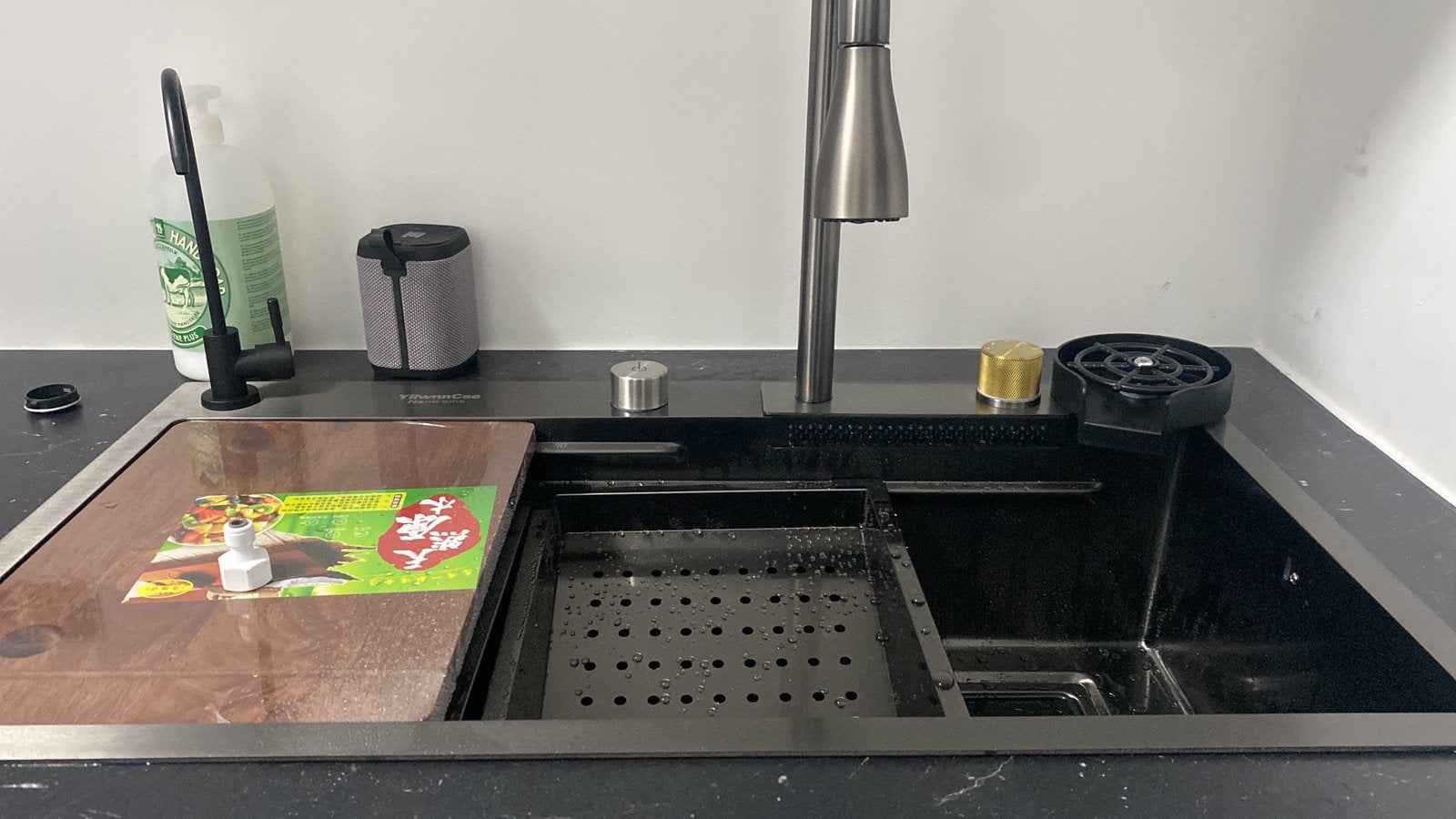 Luxe Waterval Keukenspoelbak (80 cm) Antraciet!, Huis en Inrichting, Keuken | Keukenelementen, Zo goed als nieuw, Ophalen