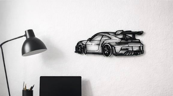 Muurkunst Porsche 911 GT3 RS, Ophalen of Verzenden