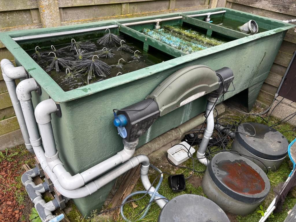 Volledig 3-kamer filtersysteem voor vijver incl. toebehoren, Tuin en Terras, Vijver-toebehoren, Zo goed als nieuw, Ophalen