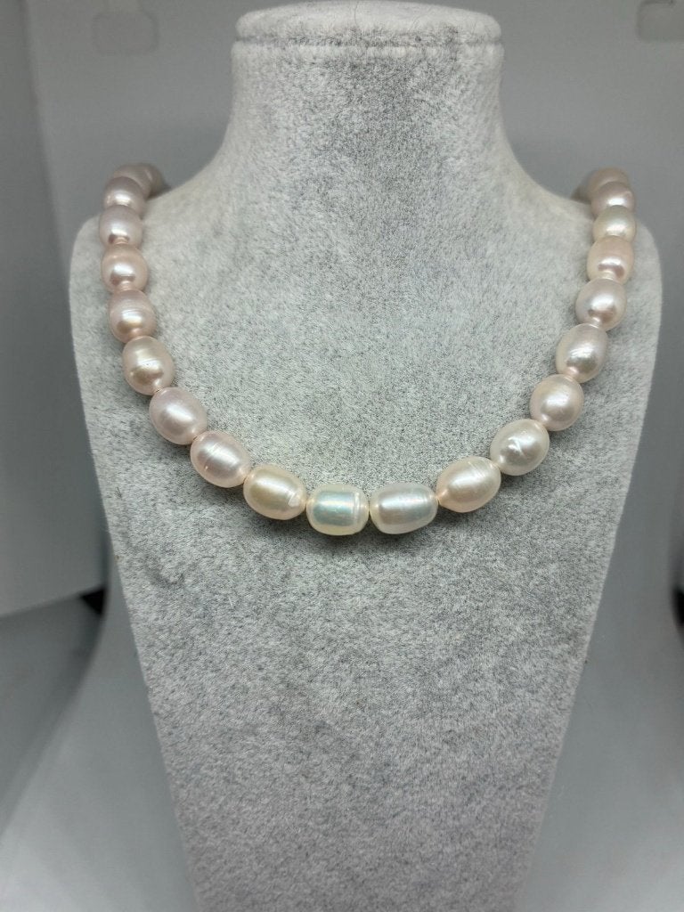 Verstelbare Parelketting - Echte Parels 7x6mm, Ophalen of Verzenden, Nieuw, Verstelbaar