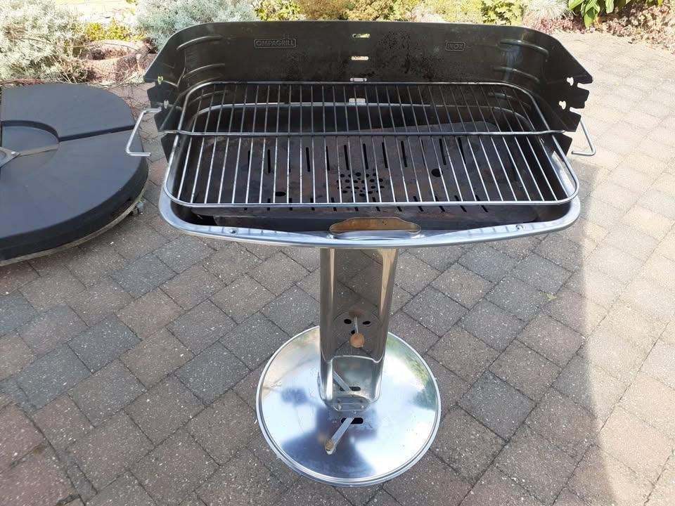 Barbecue à charbon inox – OMPAGRILL - 90 euros, Enlèvement, Comme neuf, Autre marque