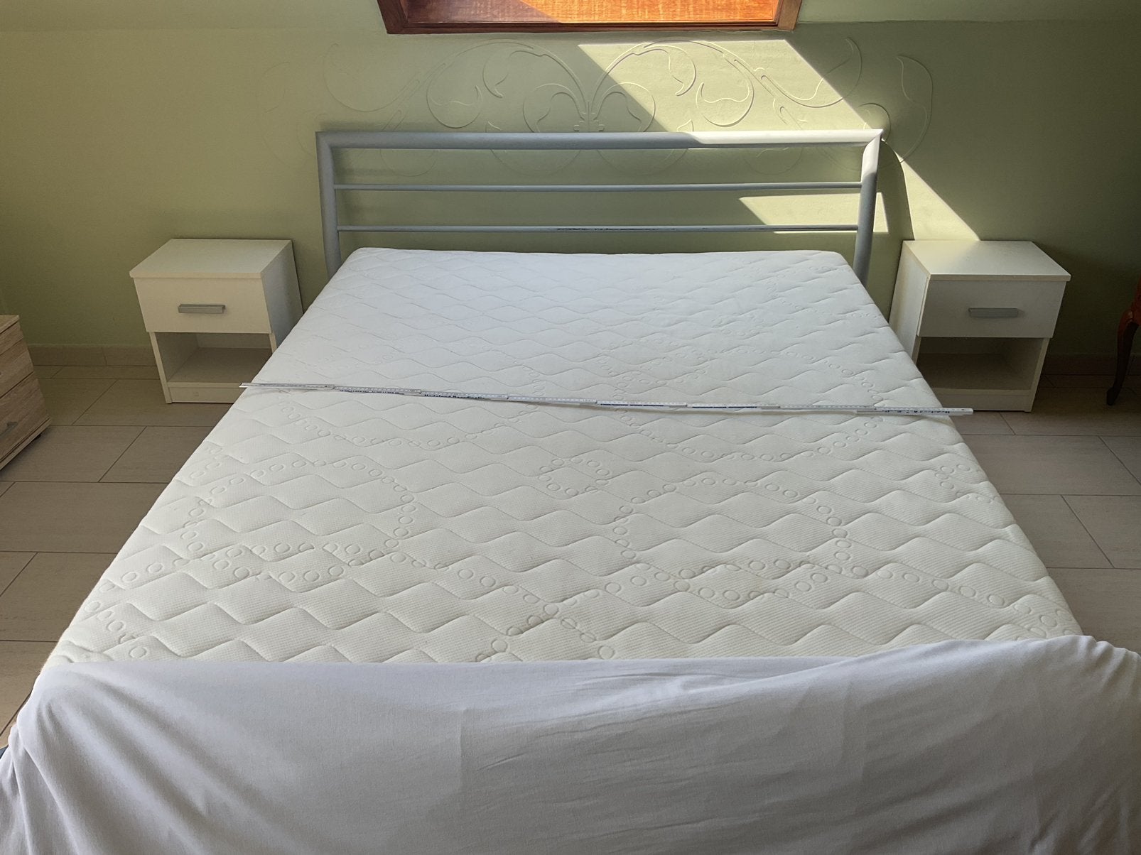Bed + matras 160 cm, Ophalen, Gebruikt, 160 cm