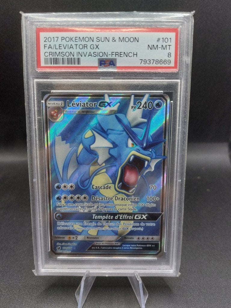 Léviator 101 111 psa 8 invasion carmin, Enlèvement, Utilisé, Cartes en vrac, Foil