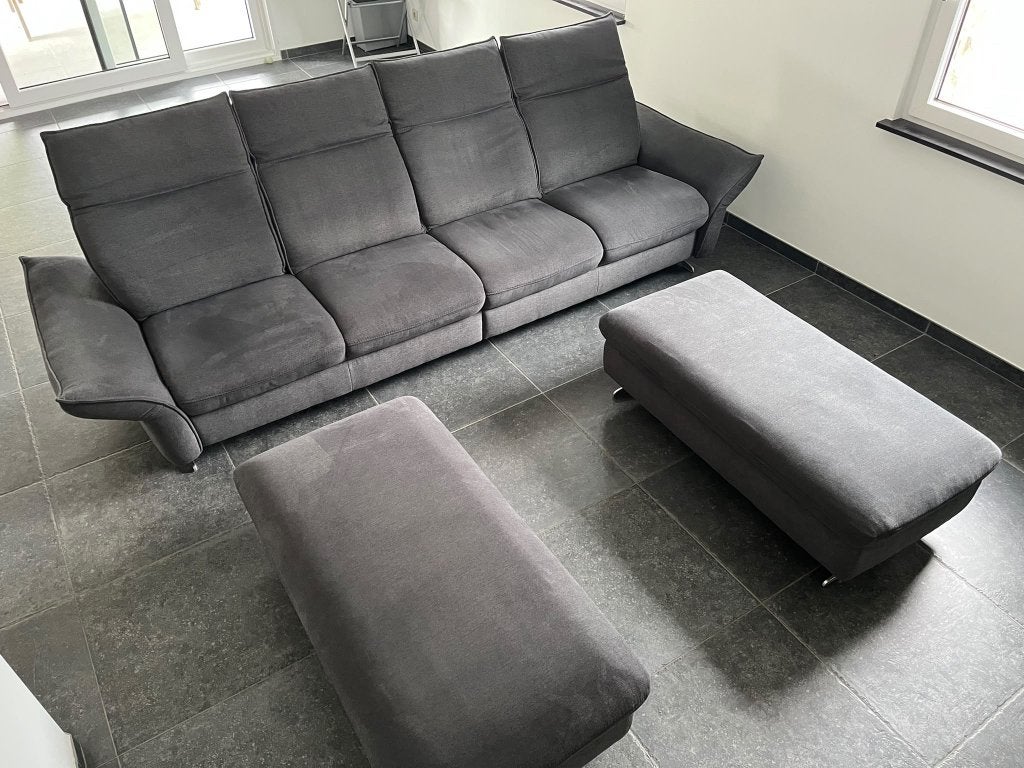 Canapé 4 personnes 3,20m + 2 poufs, Maison & Meubles, 100 à 125 cm, 300 cm ou plus, Quatre personnes ou plus, Banc droit