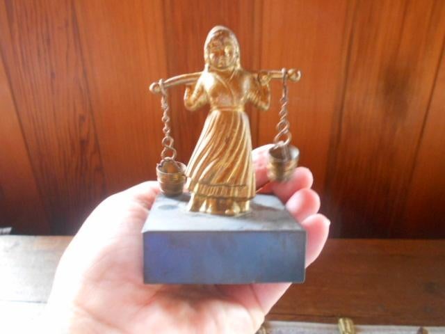 koper en brons, vijzel, beeldjes enz, Ophalen of Verzenden, Gebruikt, Dier