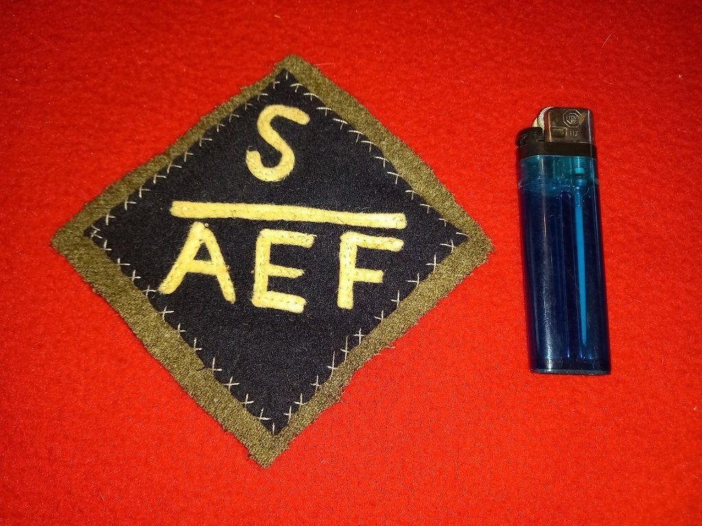1GM : USWW1 Badge d'épaule US AEF SIBERIA, Enlèvement, Armée de terre, Emblème ou Badge