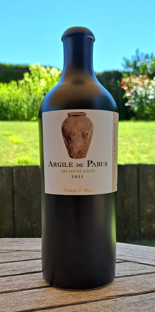Collector Item Fles wijn Argil de Pabus 2021 - Klei - fles, Gebruikt, Frankrijk, Ophalen of Verzenden, Rode wijn