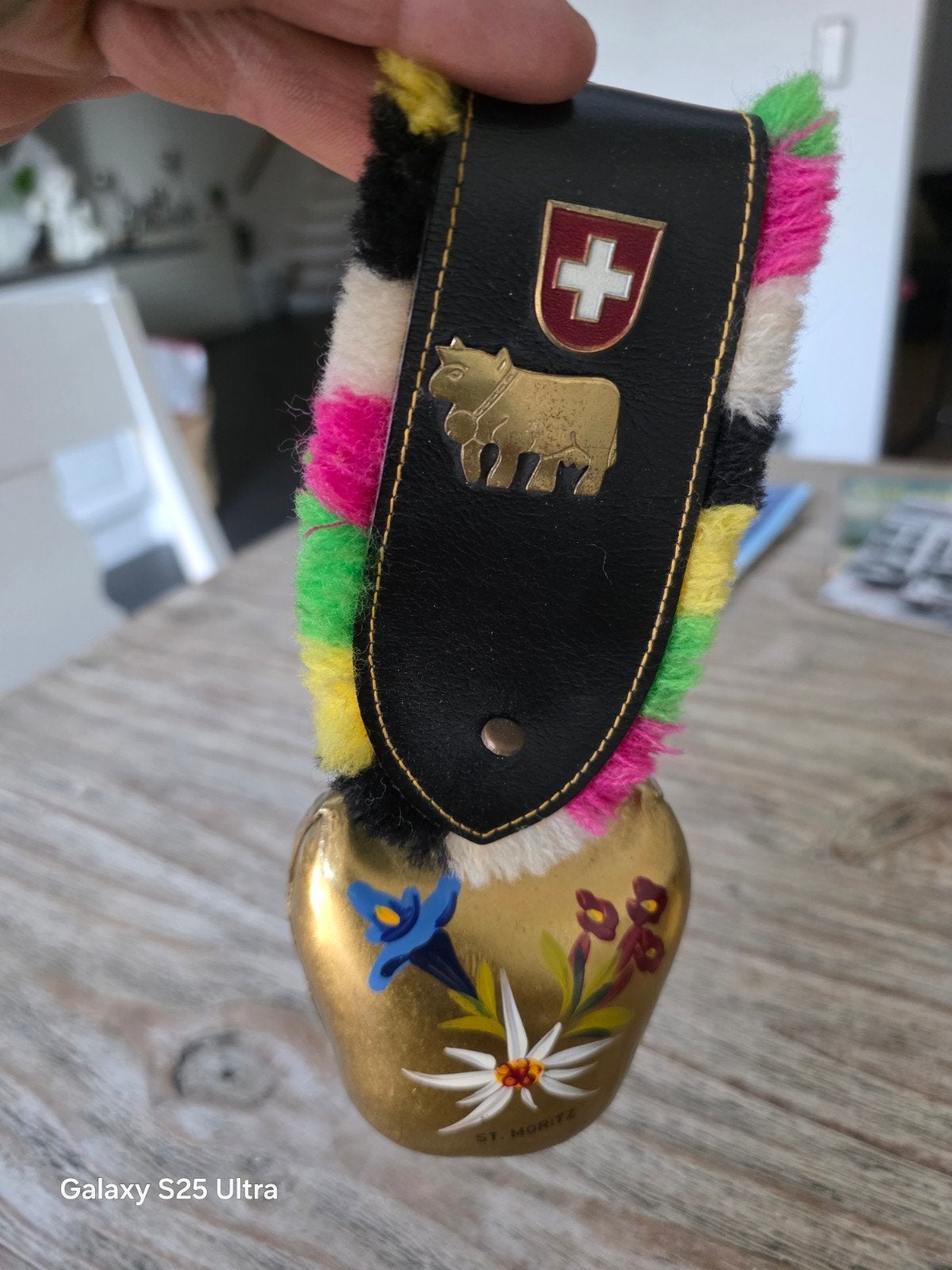 Originele Zwitserse Koebel St. Moritz - Messing & Leer, Ophalen of Verzenden, Koper